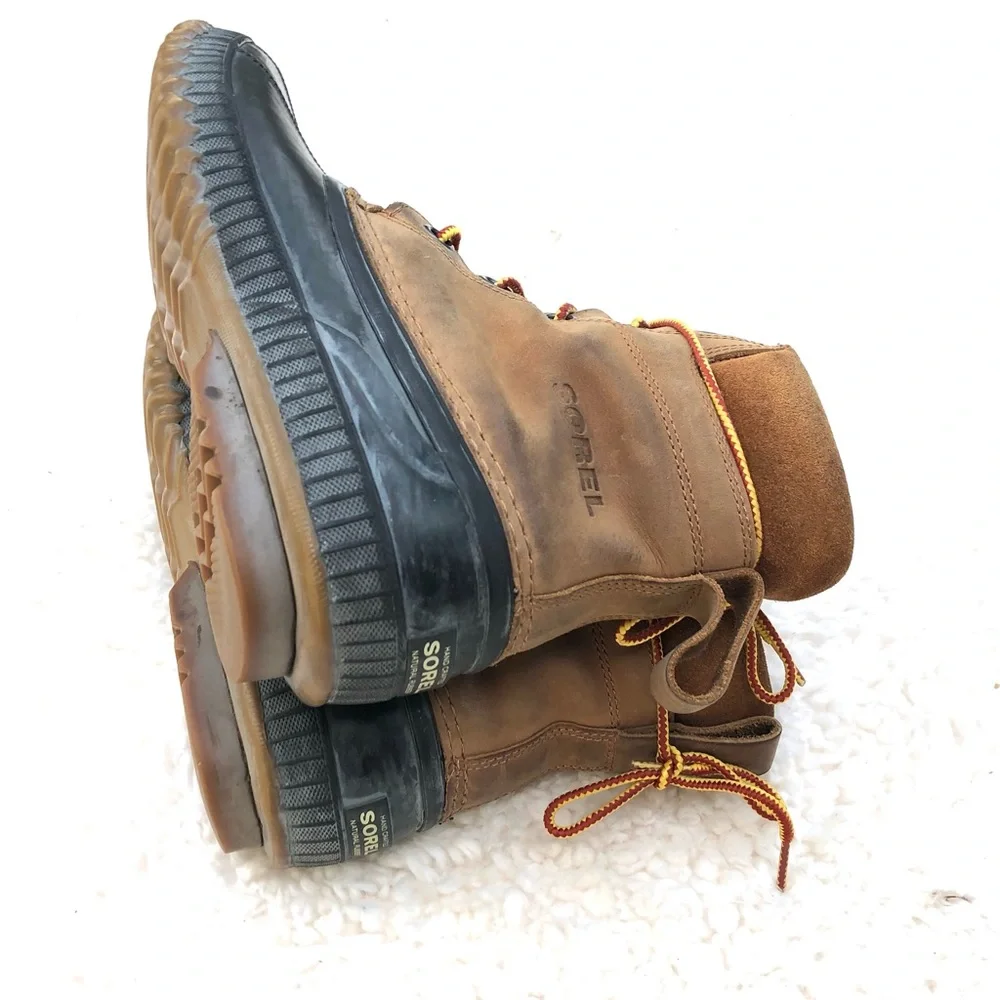 Sorel Leather Duck Boots Mens Sz 8